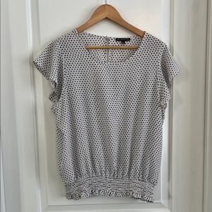 Adrianna Papell ruched waistband top size lg